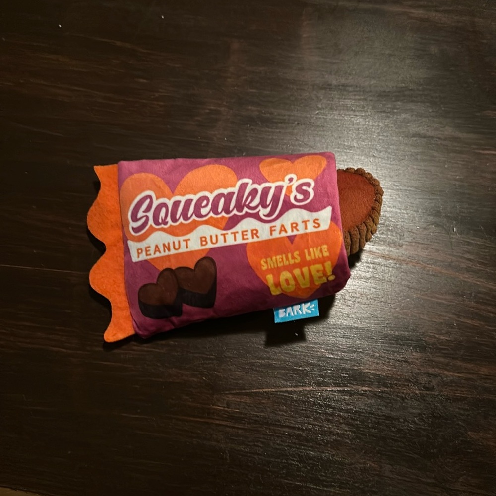 BARK Valentines Dog toy.